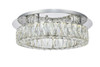 Monroe Led Light Chrome Flush Mount Clear Royal Cut Crystal (3503F18C)