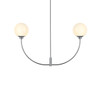 Nyomi 36 Inch Chandelier In Chrome (LD816D36C)