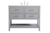 42 Inch Single Bathroom Vanity In Gray (VF19042GR)