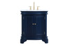 30 Inch Single Bathroom Vanity Set In Blue (VF52030BL)