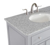 Elegant Furniture and Lighting 36 In. Single Bathroom Vanity Set In Light Grey (VF12336GR)
