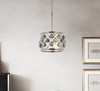 Madison 3 Light Polished Nickel Pendant Silver Shade (Grey) Royal Cut Crystal (1214D12PN-SS/RC)