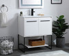 30 Inch  Single Bathroom Vanity In White (VF42030WH)