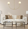 Nyomi 42 Inch Chandelier In Brass (LD816D42BR)