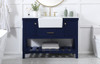 Elegant Furniture and Lighting 48 Inch Single Bathroom Vanity In Blue (VF60148BL)