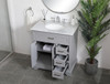 32 Inch Single Bathroom Vanity In Grey (VF15032GR)