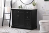 42 Inch Single Bathroom Vanity Set In Black (VF53042BK)