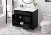 42 Inch Single Bathroom Vanity Set In Black (VF53042BK)