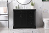 42 Inch Single Bathroom Vanity Set In Black (VF53042BK)