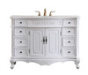 48 In. Single Bathroom Vanity Set In Antique White  (VF10148AW)