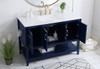 48 Inch Single Bathroom Vanity In Blue With Backsplash (VF16048BL-BS)