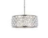 Madison 6 Light Polished Nickel Chandelier Clear Royal Cut Crystal (1214D25PN/RC)