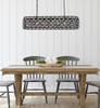Madison 7 Light Matte Black Chandelier Silver Shade (Grey) Royal Cut Crystal (1216G50MB-SS/RC)