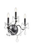 St. Francis 3 Light Dark Bronze Wall Sconce Clear Royal Cut Crystal (V2015W3DB/RC)