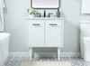 30 Inch Single Bathroom Vanity In White (VF48030MWH)