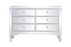 48 Inch Mirrored Cabinet In Antique White (MF6-1017AW)