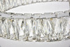 Elegant Furniture and Lighting Monroe Integrated Led Chip Light Chrome Chandelier Clear Royal Cut Crystal (3503D23C)