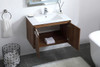 30 Inch  Single Bathroom Floating Vanity In Walnut Brown (VF44030WB)