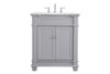 30 Inch Single Bathroom Vanity Set In Grey (VF50030GR)