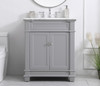 30 Inch Single Bathroom Vanity Set In Grey (VF50030GR)