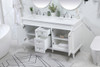 60 Inch Double Bathroom Vanity In White (VF31860DWH)