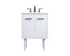 24 Inch Single Bathroom Vanity In White (VF48024MWH)