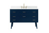 48 Inch Bathroom Vanity In Blue With Backsplash (VF41048MBL-BS)
