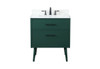 30 Inch Bathroom Vanity In Green With Backsplash (VF41030MGN-BS)