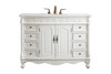 48 In. Single Bathroom Vanity Set In Antique White (VF-1039)