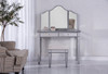 Vanity Table 42 In. X 18 In. X 31 In. And Mirror 39 In. X 1 In. X 42 In. And Chair 18 In. X 14 In. X 18 In. (MF6-2002S)