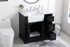 36 Inch Single Bathroom Vanity In Black (VF60236BK)