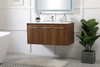 40 Inch  Single Bathroom Floating Vanity In Walnut Brown (VF44040WB)