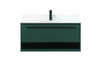 40 Inch Single Bathroom Vanity In Green With Backsplash (VF43540MGN-BS)