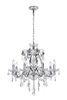 Voltaire Collection Chandelier D26 H25 Lt:8 Chrome Finish (LD4005D26C)