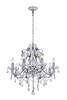 Voltaire Collection Chandelier D26 H25 Lt:8 Chrome Finish (LD4005D26C)