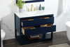 42 Inch Single Bathroom Vanity In Blue (VF19242BL)