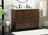 Elegant Furniture and Lighting 42 Inch Single Bathroom Vanity In Expresso (VF2842EX)