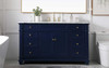 Elegant Furniture and Lighting 60 Inch Single Bathroom Vanity Set In Blue (VF50060BL)