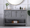 48 In. Single Bathroom Vanity Set In Grey (VF27048GR)