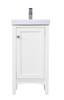 18 In. Single Bathroom Vanity Set In White (VF2318WH)