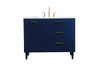 42 Inch Bathroom Vanity In Blue (VF47042MBL)