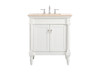 30 Inch Single Bathroom Vanity In Antique White (VF-1030AW)