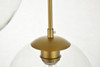 Baxter 3 Lights Brass Pendant With Clear Glass (LD2208BR)