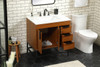 32 Inch Single Bathroom Vanity In Teak (VF48832MTK)