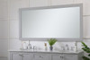 Aqua Rectangle Vanity Mirror 72 Inch In Grey (VM27236GR)