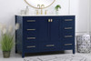 48 Inch Single Bathroom Vanity In Blue (VF18848BL)