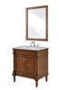 30 In. Single Bathroom Vanity Set In Walnut (VF13030WT)