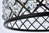 Madison 6 Light Matte Black Chandelier Clear Royal Cut Crystal (1214D25MB/RC)