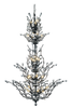 Orchid 25 Light Dark Bronze Chandelier Clear Royal Cut Crystal (V2011G54DB/RC)