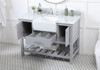 Elegant Furniture and Lighting 48 Inch Single Bathroom Vanity In Grey With Backsplash (VF60148GR-BS)